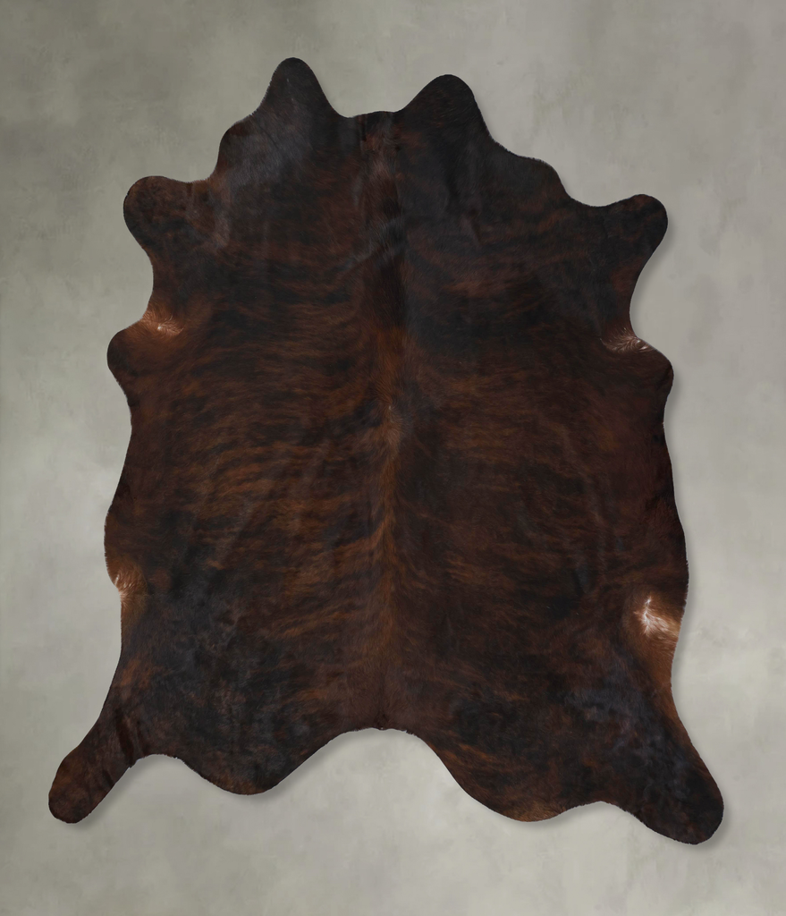 Dark Brindle XX-Large Brazilian Cowhide Rug 8'6"H x 8'0"W #B17795 by Hudson Hides