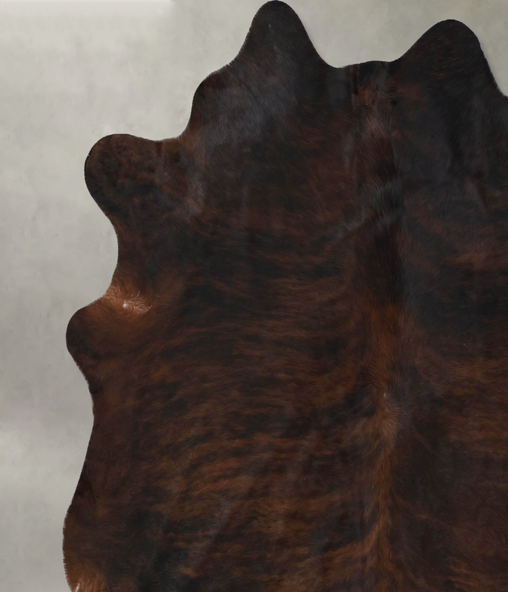 Dark Brindle XX-Large Brazilian Cowhide Rug 8'6"H x 8'0"W #B17795 by Hudson Hides