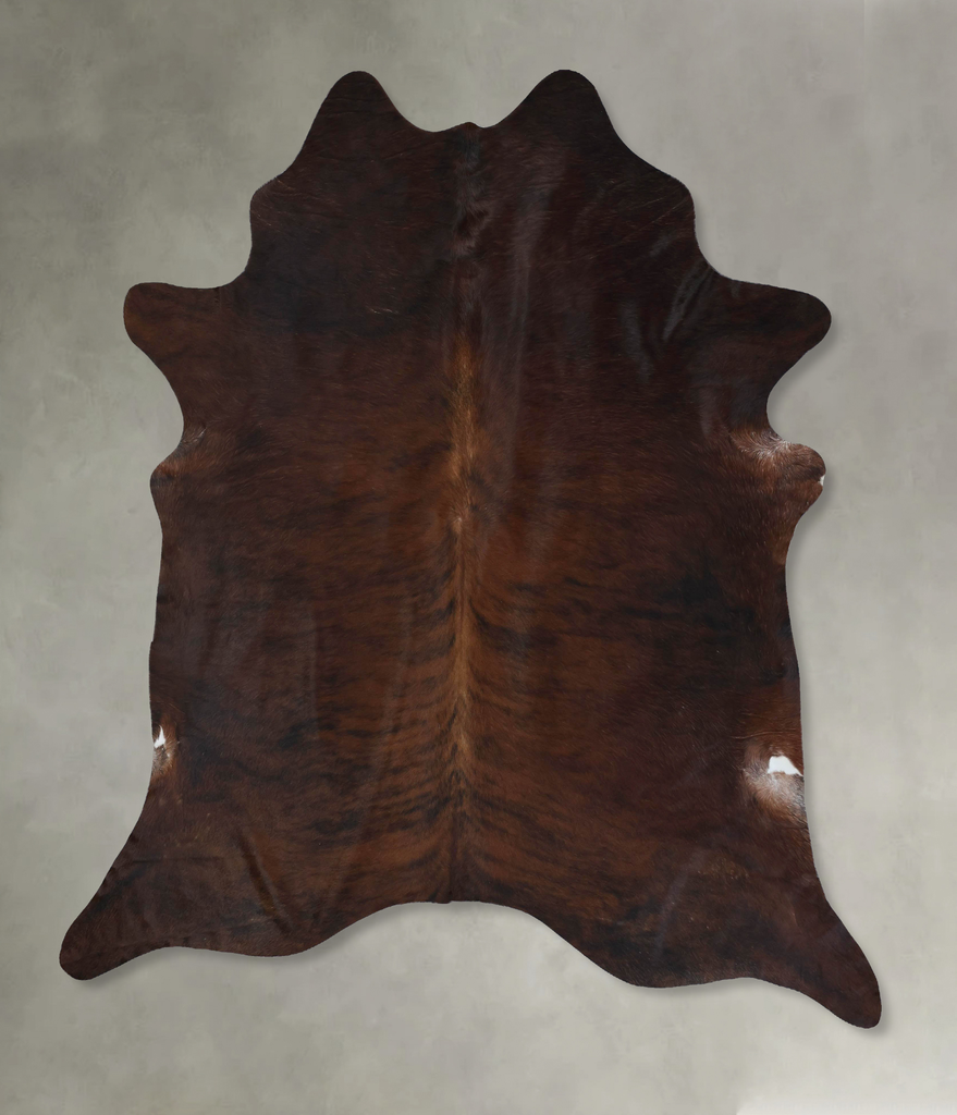 Dark Brindle XX-Large Brazilian Cowhide Rug 8'9"H x 7'6"W #B17796 by Hudson Hides