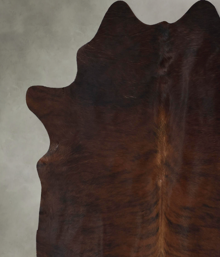 Dark Brindle XX-Large Brazilian Cowhide Rug 8'9"H x 7'6"W #B17796 by Hudson Hides