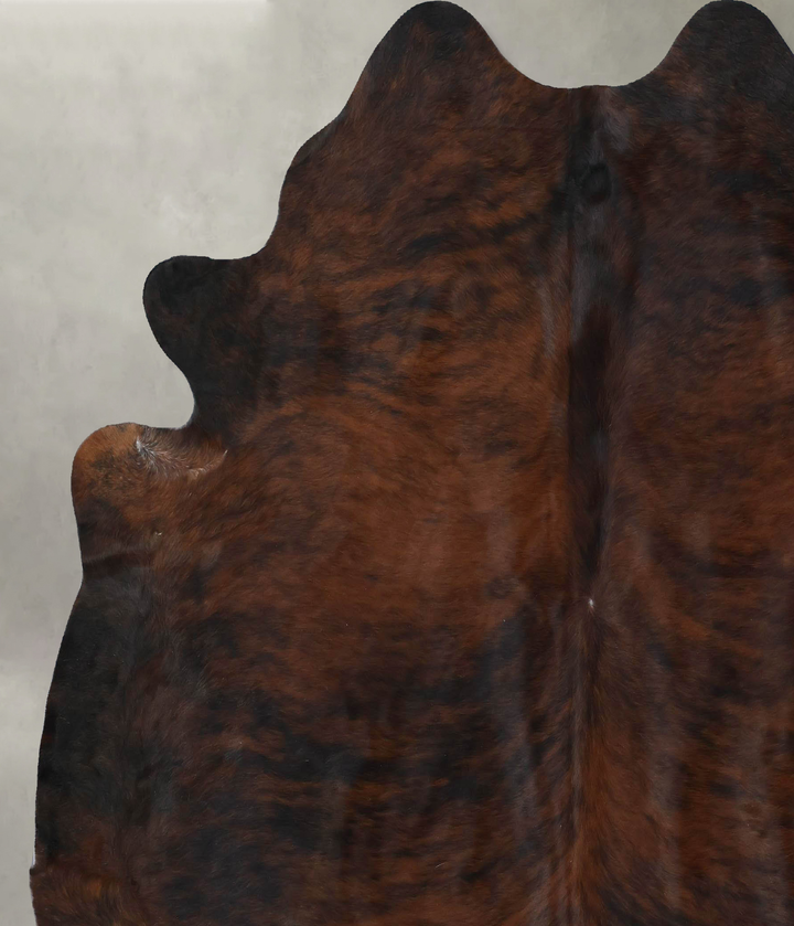 Dark Brindle XX-Large Brazilian Cowhide Rug 7'5"H x 7'0"W #B17797 by Hudson Hides