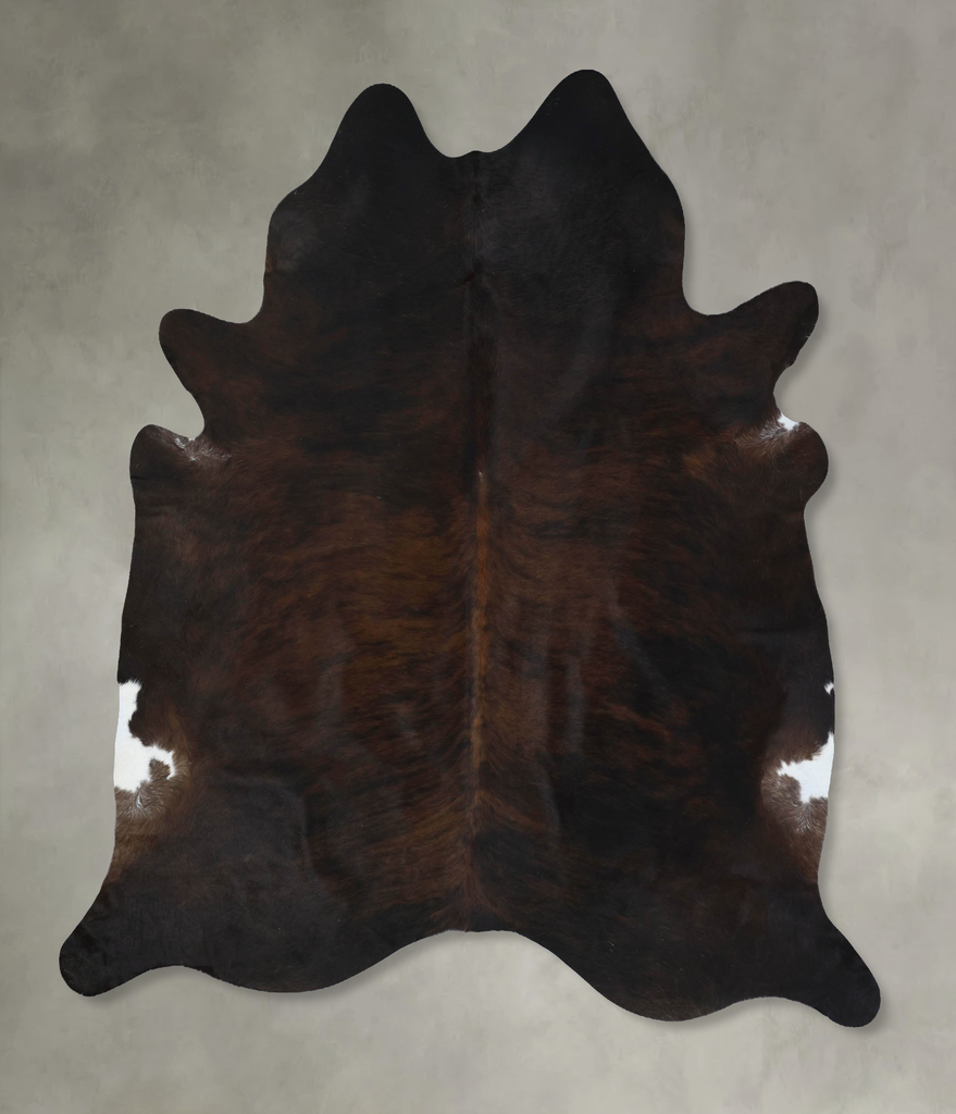 Dark Brindle XX-Large Brazilian Cowhide Rug 8'3"H x 7'2"W #B17798 by Hudson Hides