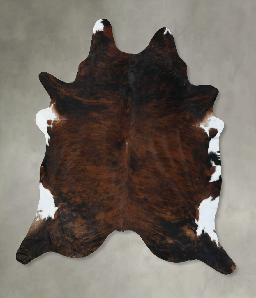 Dark Brindle XX-Large Brazilian Cowhide Rug 8'11"H x 7'7"W #B17799 by Hudson Hides