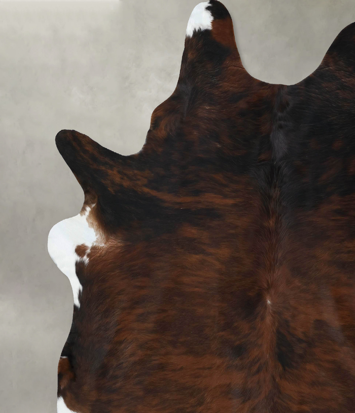 Dark Brindle XX-Large Brazilian Cowhide Rug 8'11"H x 7'7"W #B17799 by Hudson Hides
