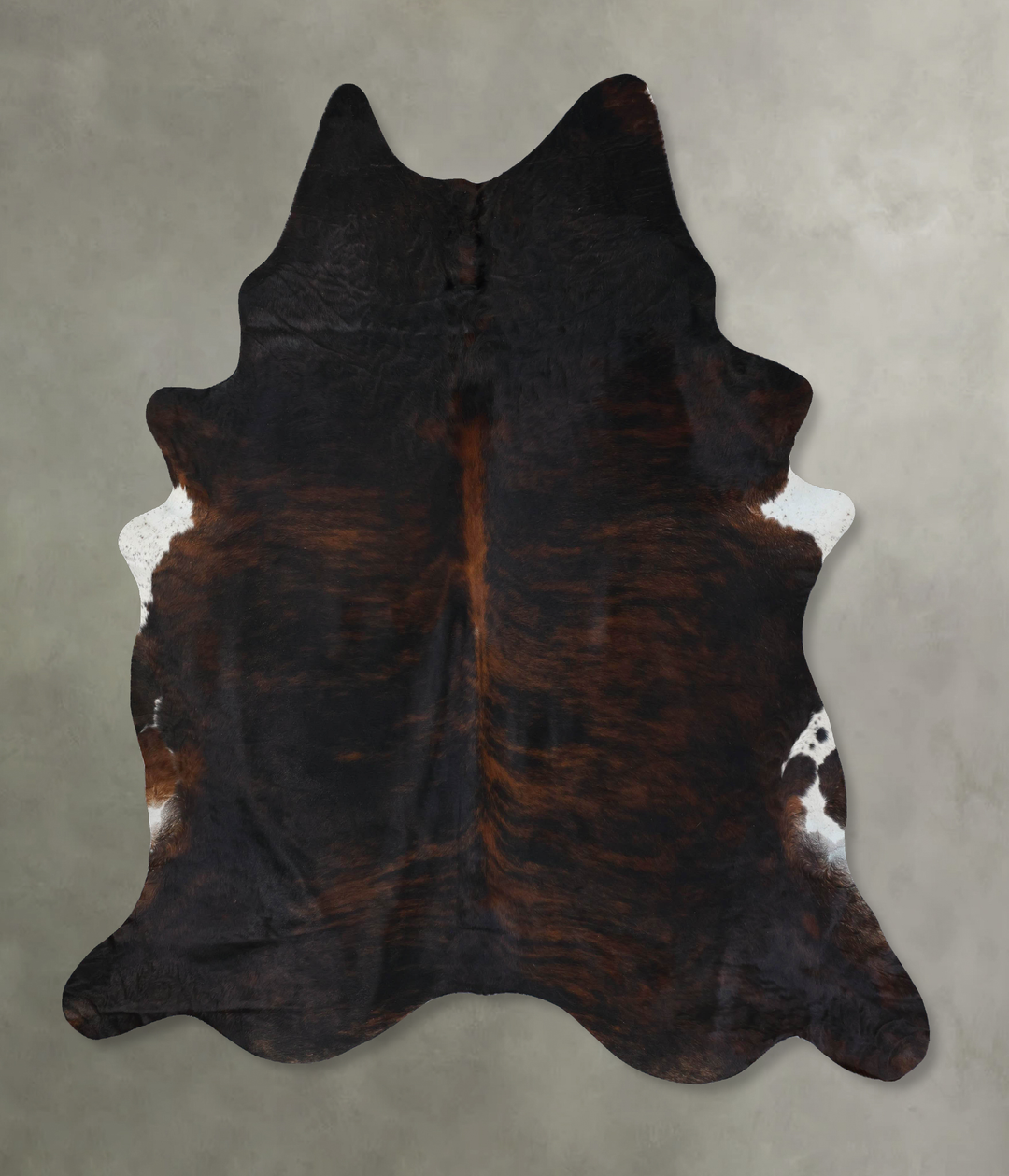 Dark Brindle XX-Large Brazilian Cowhide Rug 8'9"H x 7'4"W #B17801 by H
