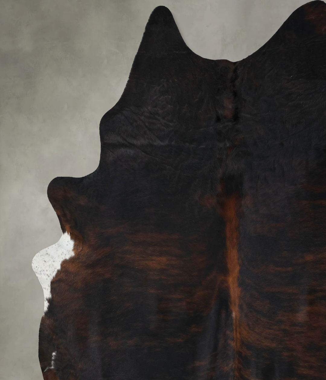 Dark Brindle XX-Large Brazilian Cowhide Rug 8'9"H x 7'4"W #B17801 by H