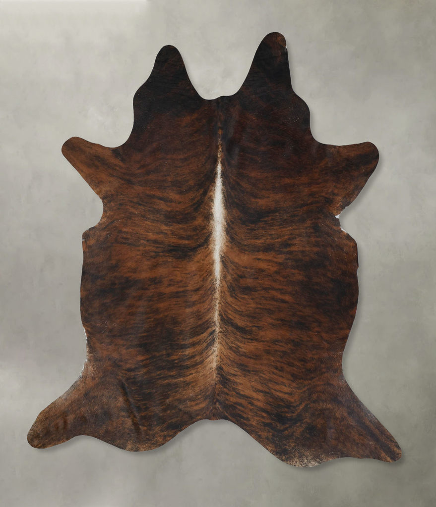 Dark Brindle XX-Large Brazilian Cowhide Rug 8'9"H x 7'4"W #B17804 by Hudson Hides