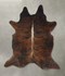 Dark Brindle XX-Large Brazilian Cowhide Rug 8'9