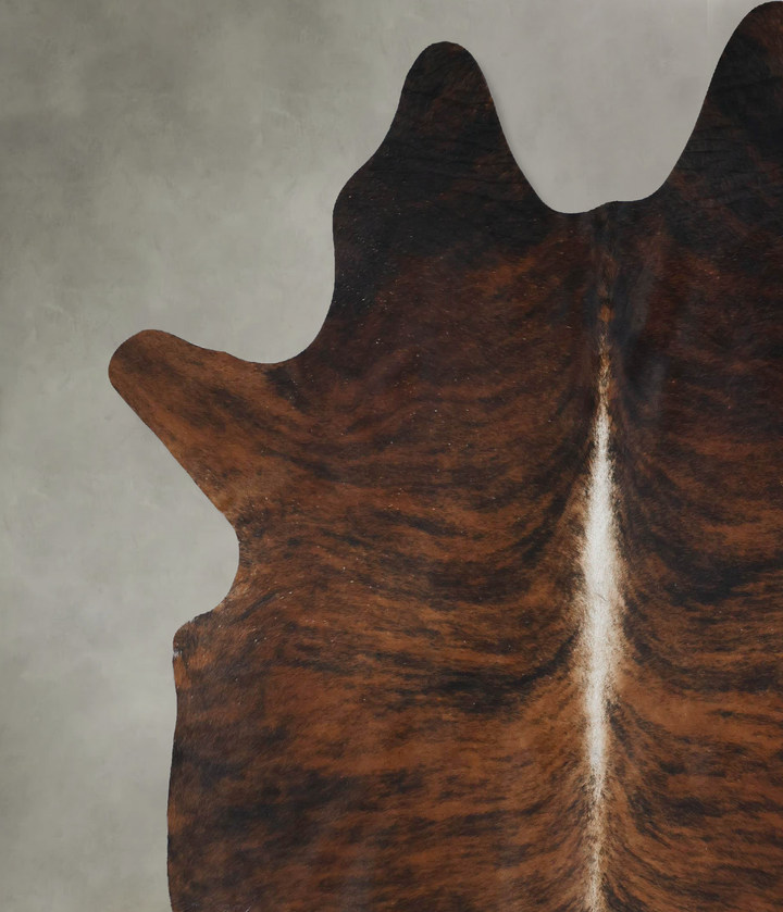 Dark Brindle XX-Large Brazilian Cowhide Rug 8'9"H x 7'4"W #B17804 by Hudson Hides