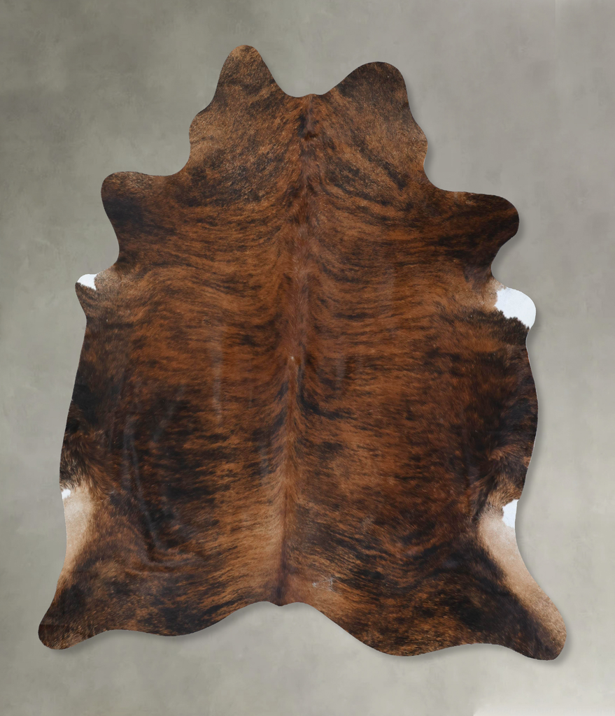 Dark Brindle XX-Large Brazilian Cowhide Rug 8'2"H x 6'11"W #B17805 by Hudson Hides
