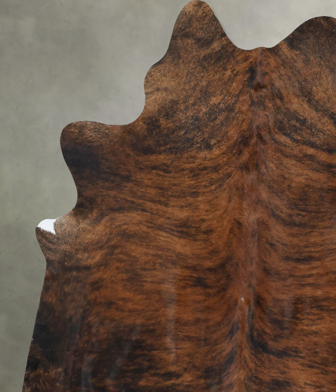 Dark Brindle XX-Large Brazilian Cowhide Rug 8'2"H x 6'11"W #B17805 by 