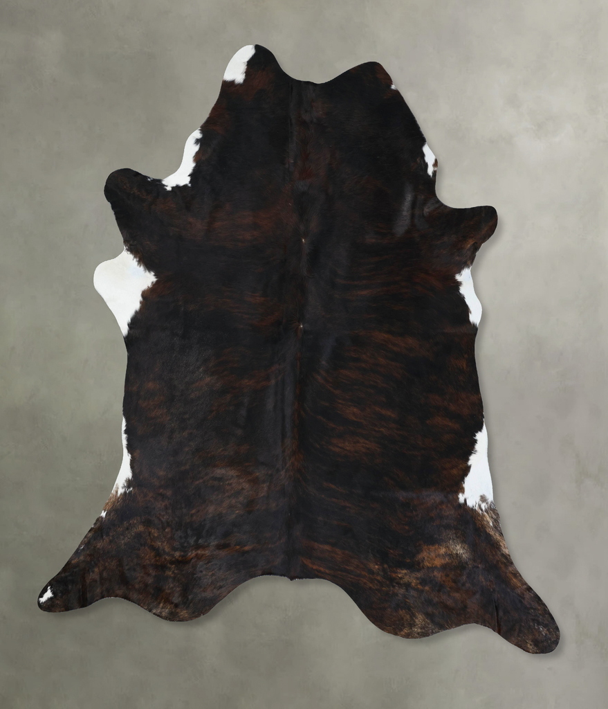 Dark Brindle XX-Large Brazilian Cowhide Rug 9'3"H x 7'10"W #B17809 by Hudson Hides
