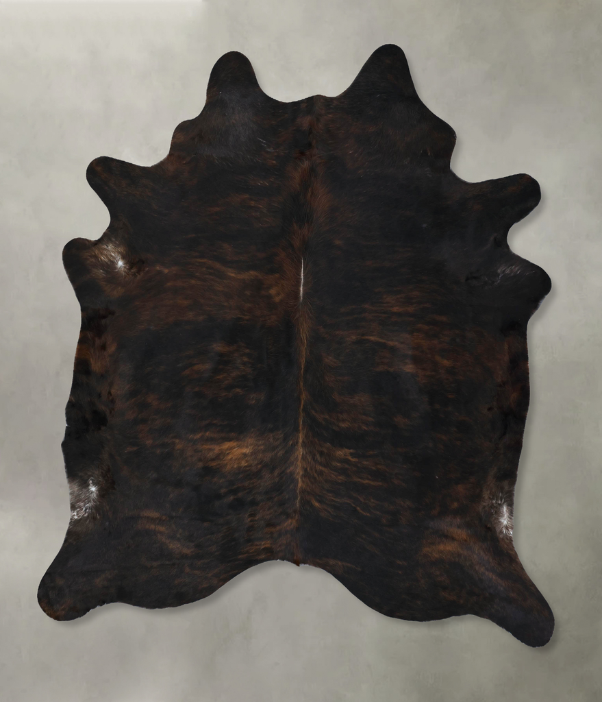 Dark Brindle XX-Large Brazilian Cowhide Rug 8'2"H x 6'11"W #B17810 by Hudson Hides
