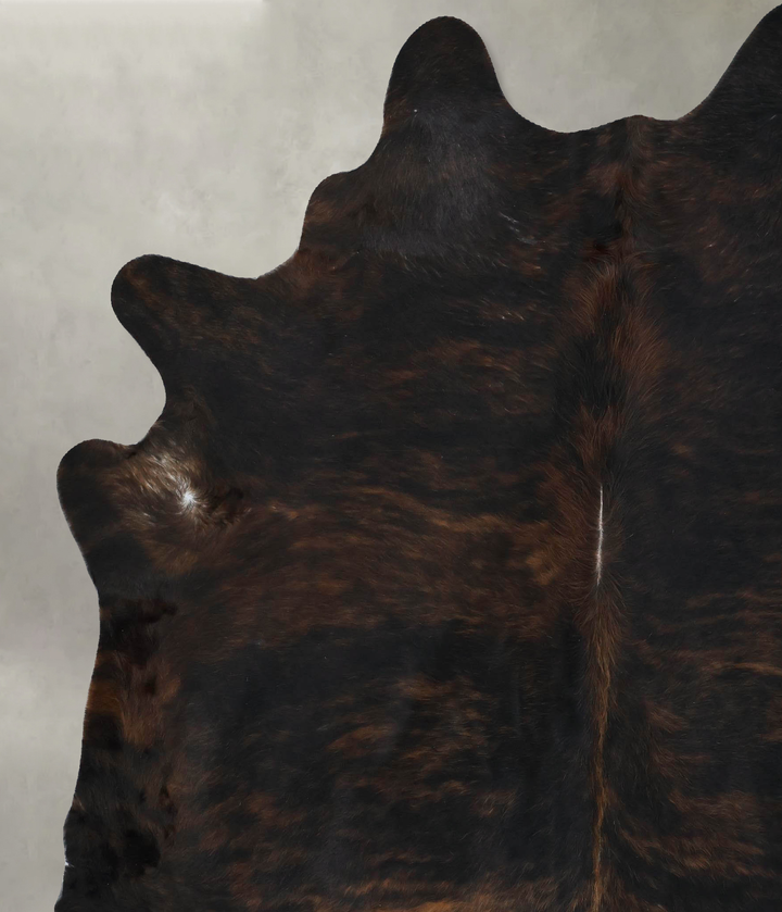 Dark Brindle XX-Large Brazilian Cowhide Rug 8'2"H x 6'11"W #B17810 by Hudson Hides