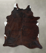 Dark Brindle XX-Large Brazilian Cowhide Rug 8'4"H x 6'5"W #B17812 by Hudson Hides