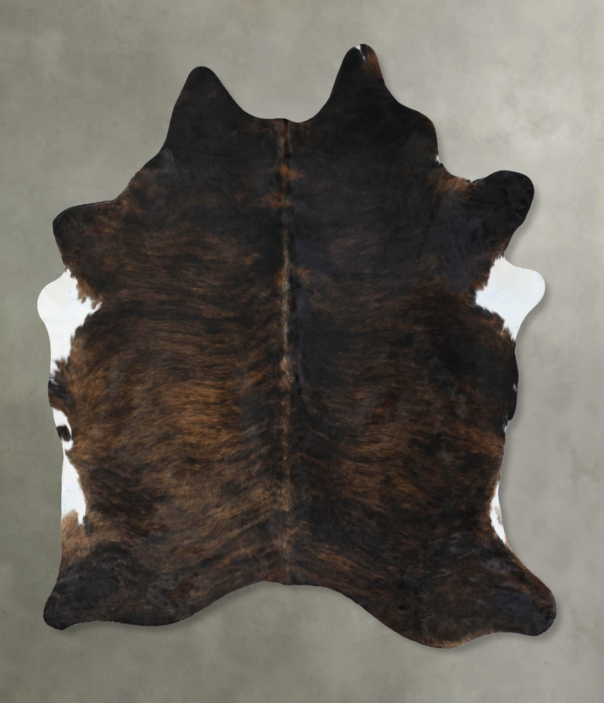 Dark Brindle XX-Large Brazilian Cowhide Rug 8'4"H x 6'5"W #B17814 by Hudson Hides