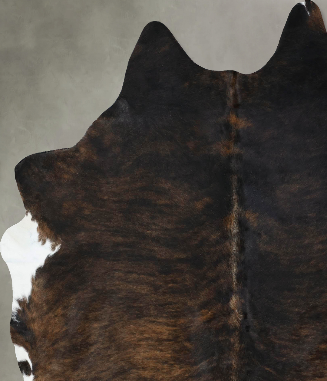 Dark Brindle XX-Large Brazilian Cowhide Rug 8'4"H x 6'5"W #B17814 by H