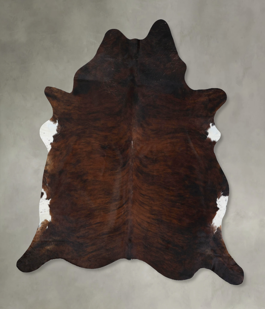 Dark Brindle XX-Large Brazilian Cowhide Rug 8'6"H x 7'1"W #B17815 by Hudson Hides