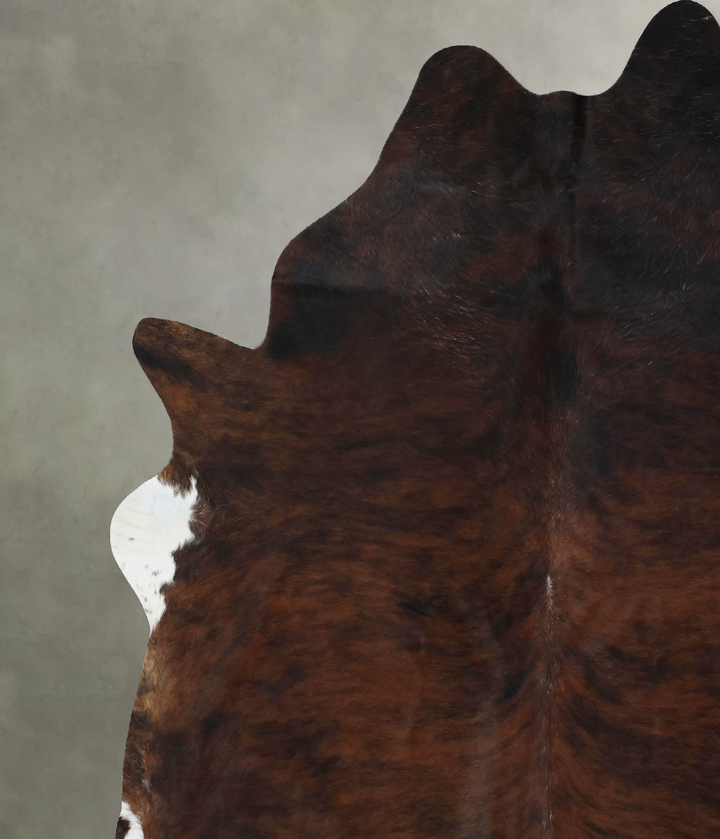 Dark Brindle XX-Large Brazilian Cowhide Rug 8'6"H x 7'1"W #B17815 by Hudson Hides