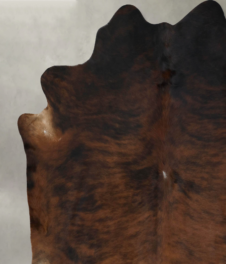 Dark Brindle XX-Large Brazilian Cowhide Rug 8'3"H x 7'8"W #B17817 by Hudson Hides