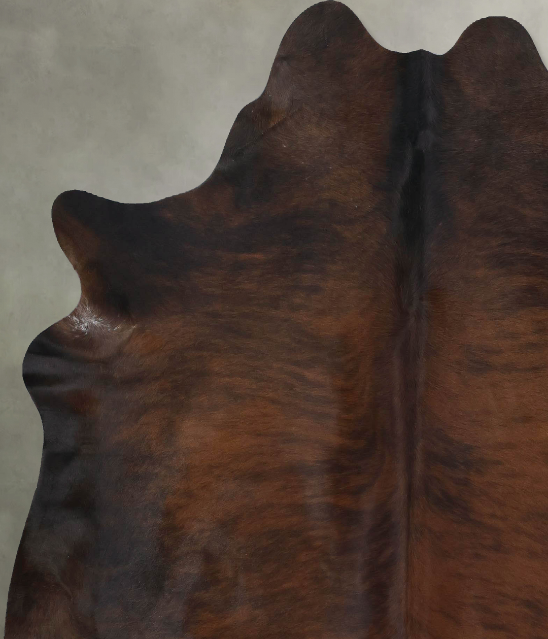 Dark Brindle X-Large Brazilian Cowhide Rug 7'2"H x 6'2"W #B17818 by Hu