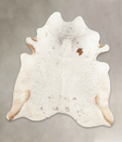 Salt and Pepper Brown XX-Large Brazilian Cowhide Rug 7'5"H x 6'9"W #B1782 by Hudson Hides