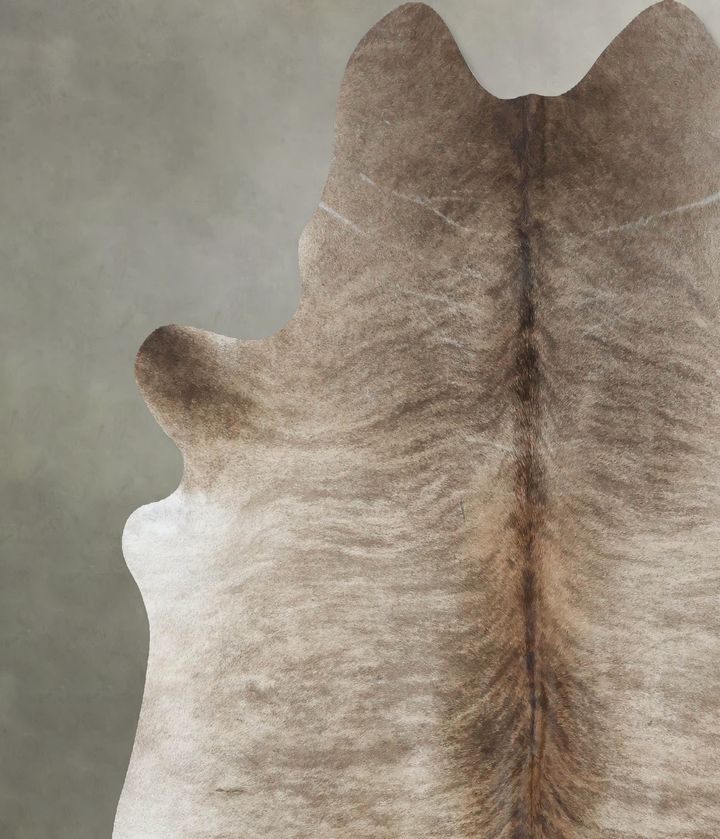 Light Brindle X-Large Brazilian Cowhide Rug 6'10"H x 6'7"W #B17824 by Hudson Hides