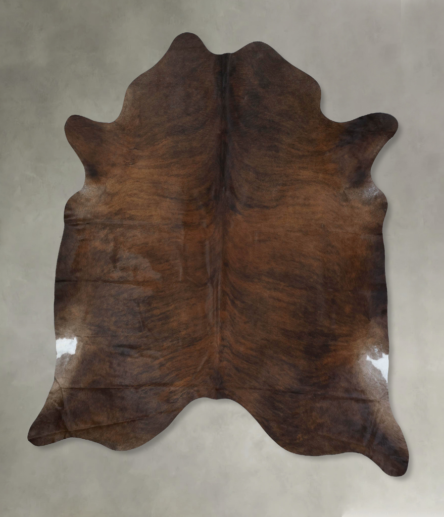 Dark Brindle XX-Large Brazilian Cowhide Rug 8'2"H x 6'10"W #B17830 by Hudson Hides