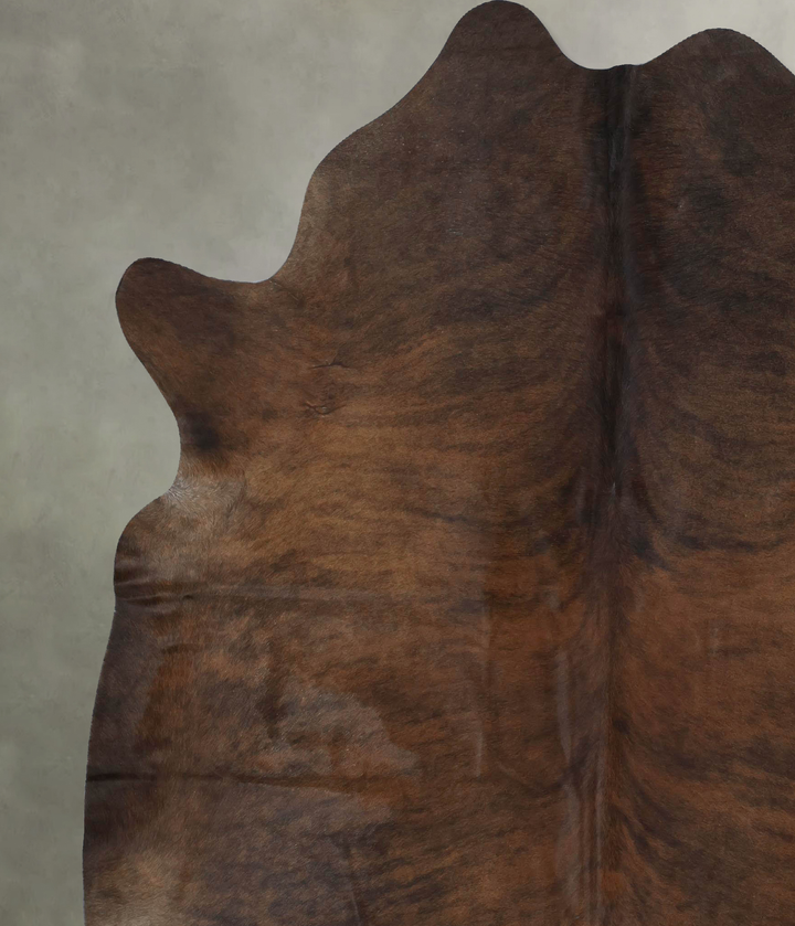 Dark Brindle XX-Large Brazilian Cowhide Rug 8'2"H x 6'10"W #B17830 by Hudson Hides