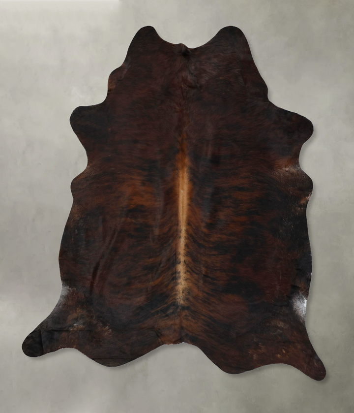 Dark Brindle XX-Large Brazilian Cowhide Rug 8'1"H x 6'5"W #B17832 by Hudson Hides