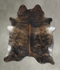 Dark Brindle XX-Large Brazilian Cowhide Rug 8'1
