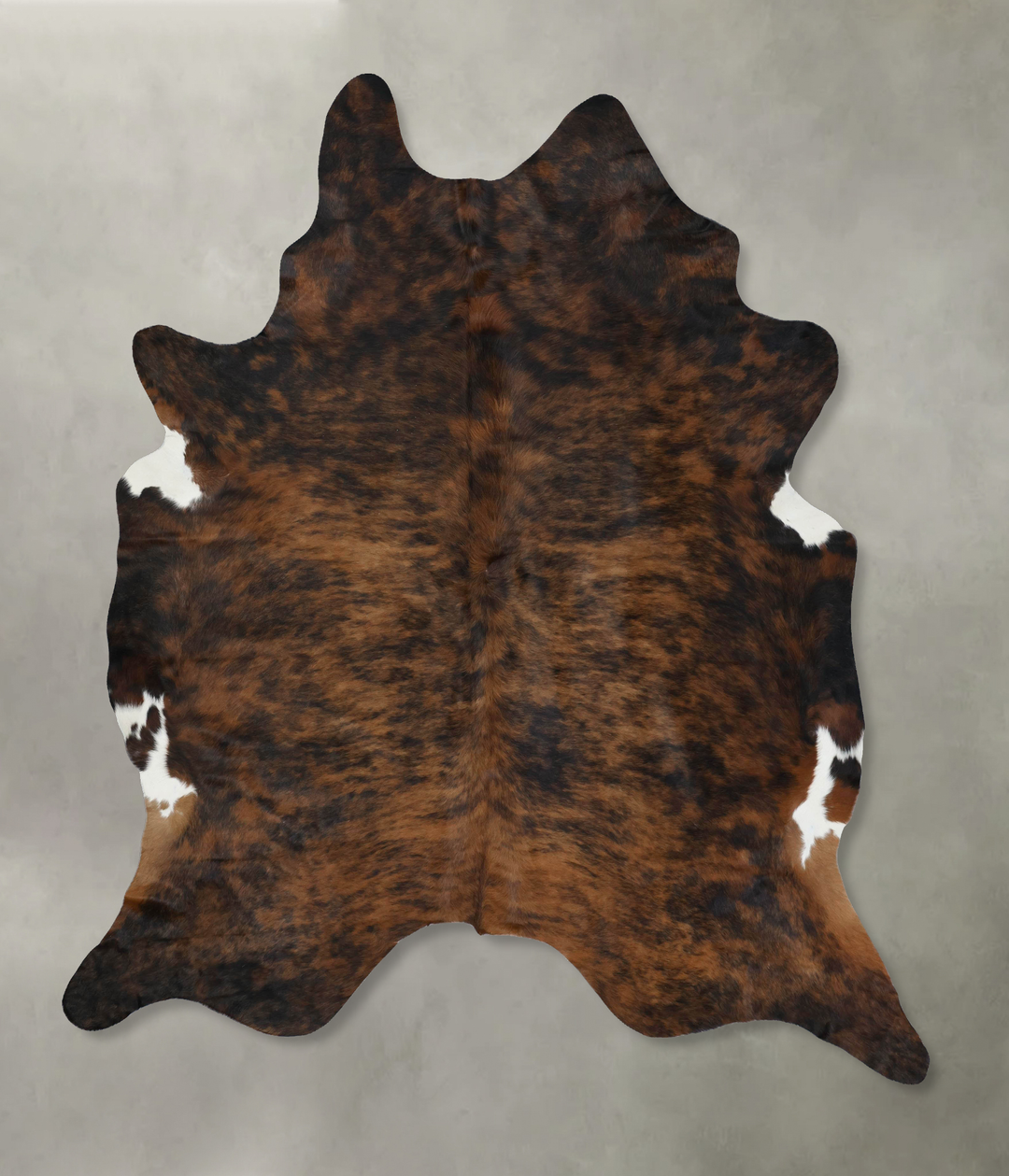 Dark Brindle XX-Large Brazilian Cowhide Rug 8'7"H x 7'2"W #B17836 by H