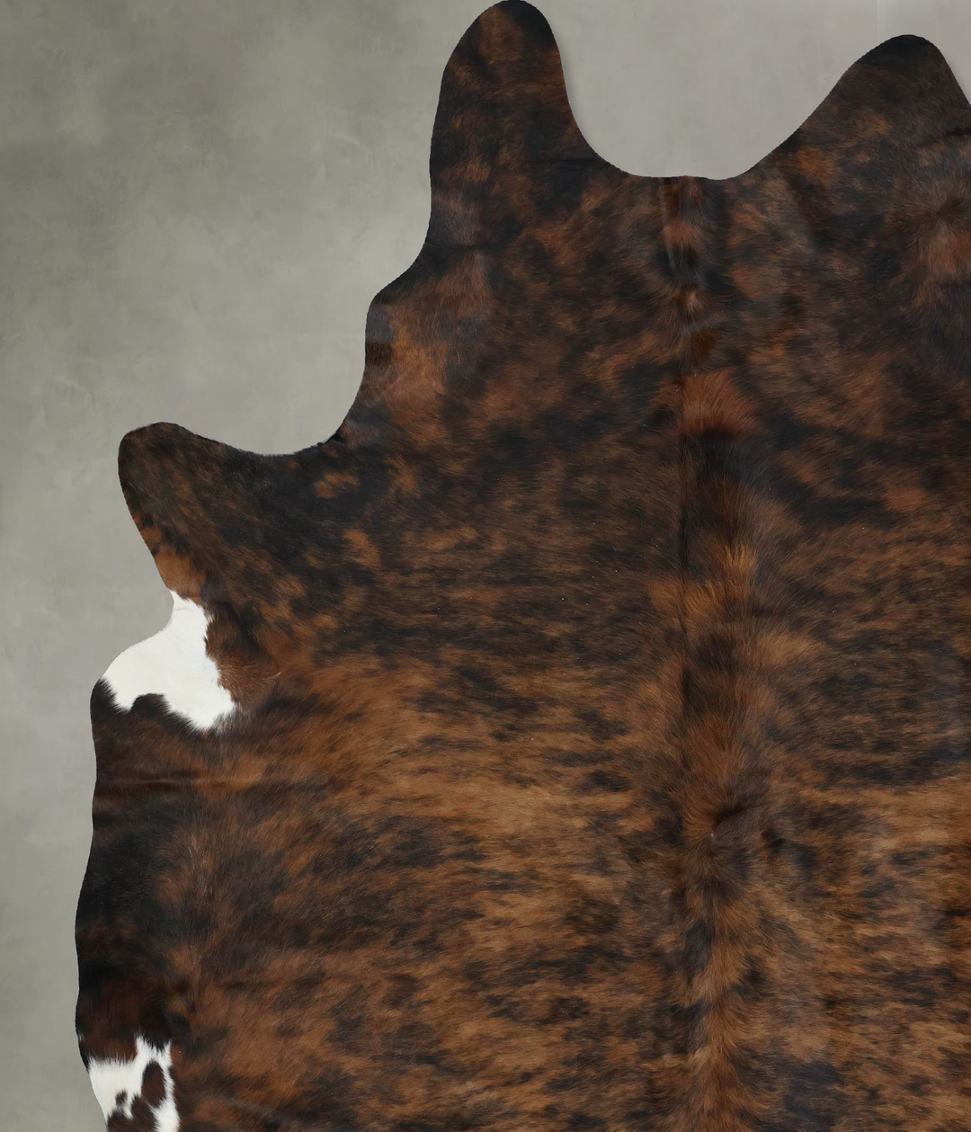 Dark Brindle XX-Large Brazilian Cowhide Rug 8'7"H x 7'2"W #B17836 by H