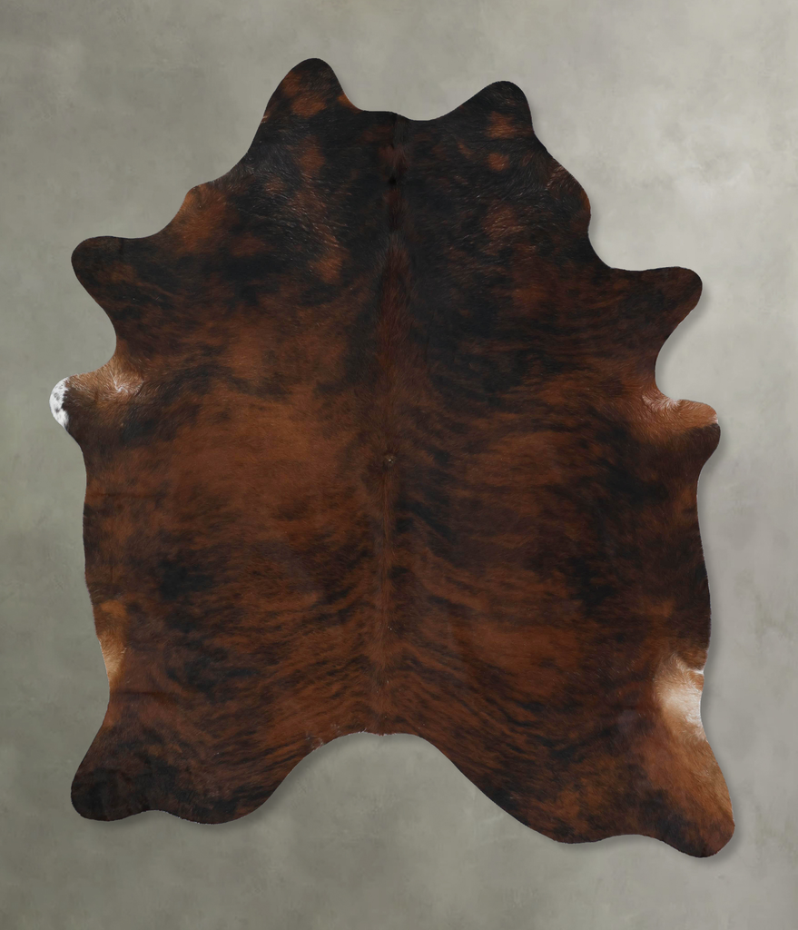 Dark Brindle XX-Large Brazilian Cowhide Rug 8'2"H x 6'11"W #B17839 by Hudson Hides
