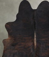 Dark Brindle X-Large Brazilian Cowhide Rug 7'8"H x 5'11"W #B17841 by Hudson Hides