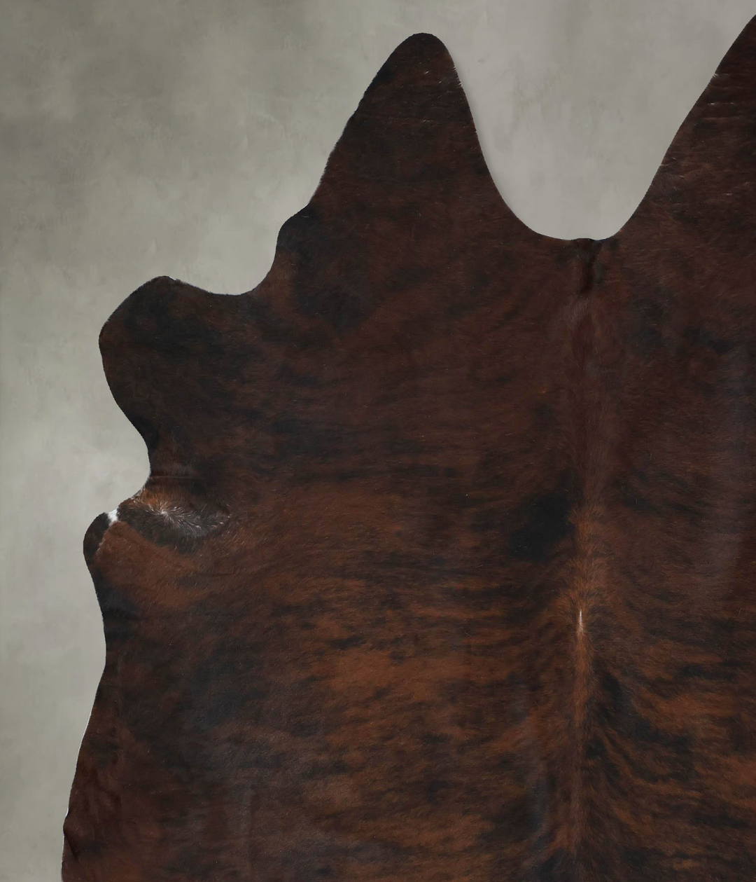 Dark Brindle XX-Large Brazilian Cowhide Rug 8'6"H x 7'2"W #B17843 by H