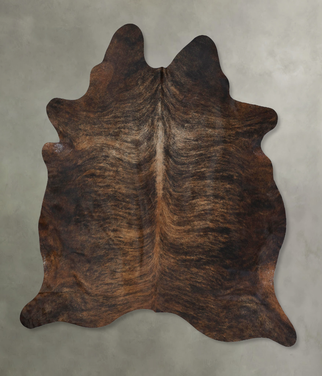 Dark Brindle XX-Large Brazilian Cowhide Rug 8'6"H x 6'11"W #B17844 by 