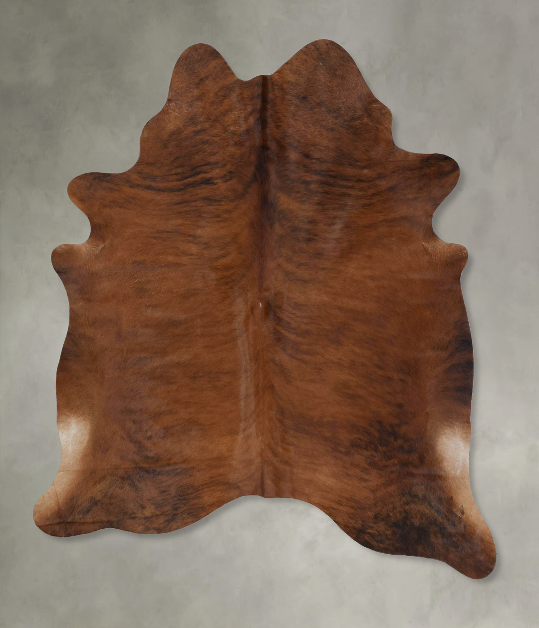 Medium Brindle X-Large Brazilian Cowhide Rug 7'1"H x 5'10"W #B17845 by