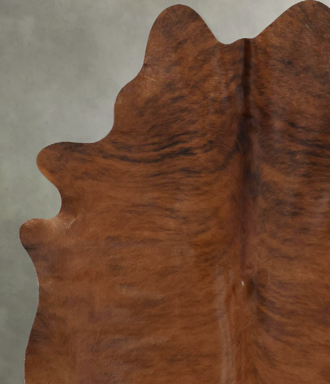 Medium Brindle X-Large Brazilian Cowhide Rug 7'1"H x 5'10"W #B17845 by