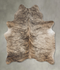 Light Brindle Large Brazilian Cowhide Rug 6'4