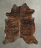 Dark Brindle Large Brazilian Cowhide Rug 6'4