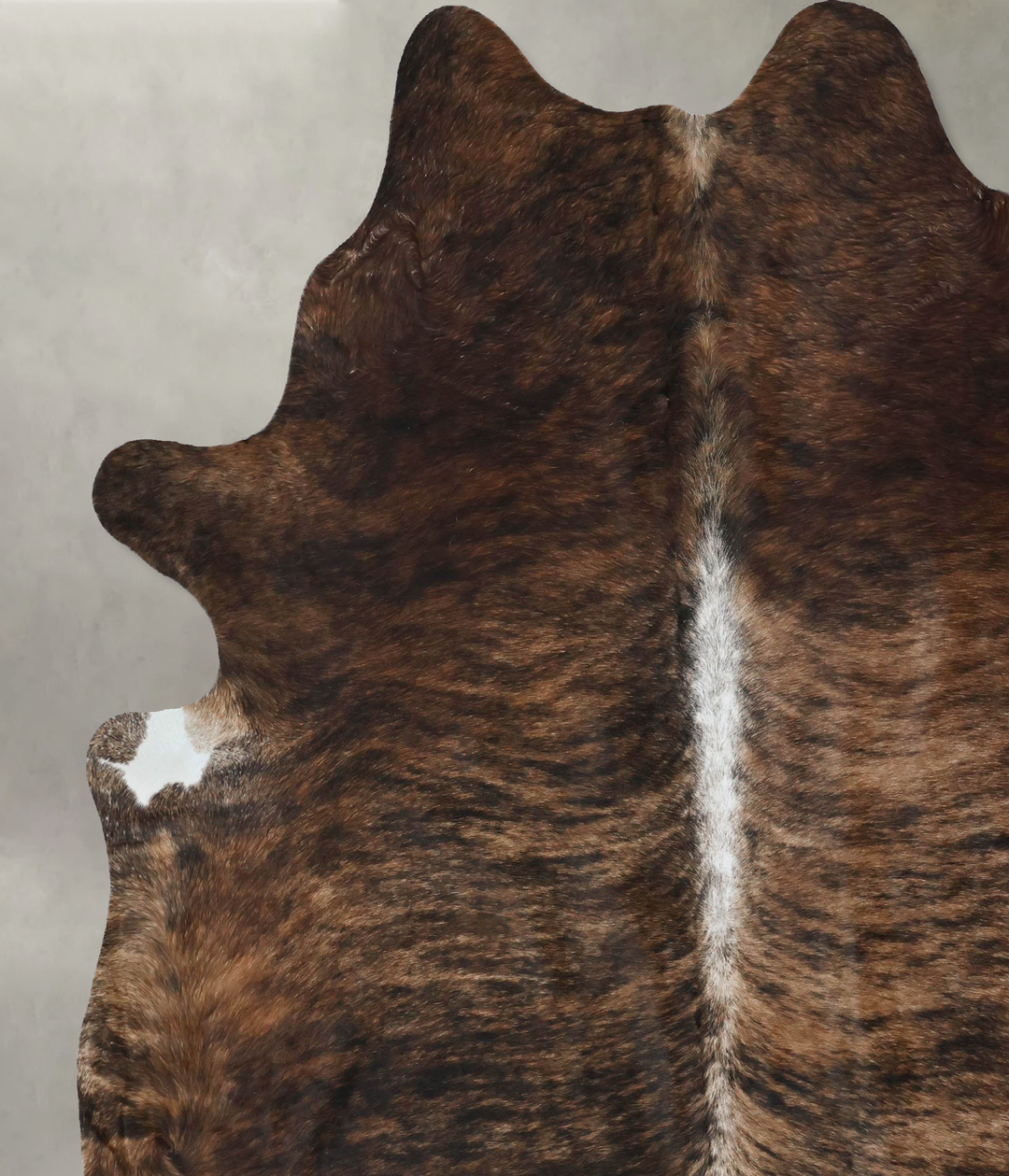 Dark Brindle XX-Large Brazilian Cowhide Rug 8'9"H x 7'7"W #B17857 by H