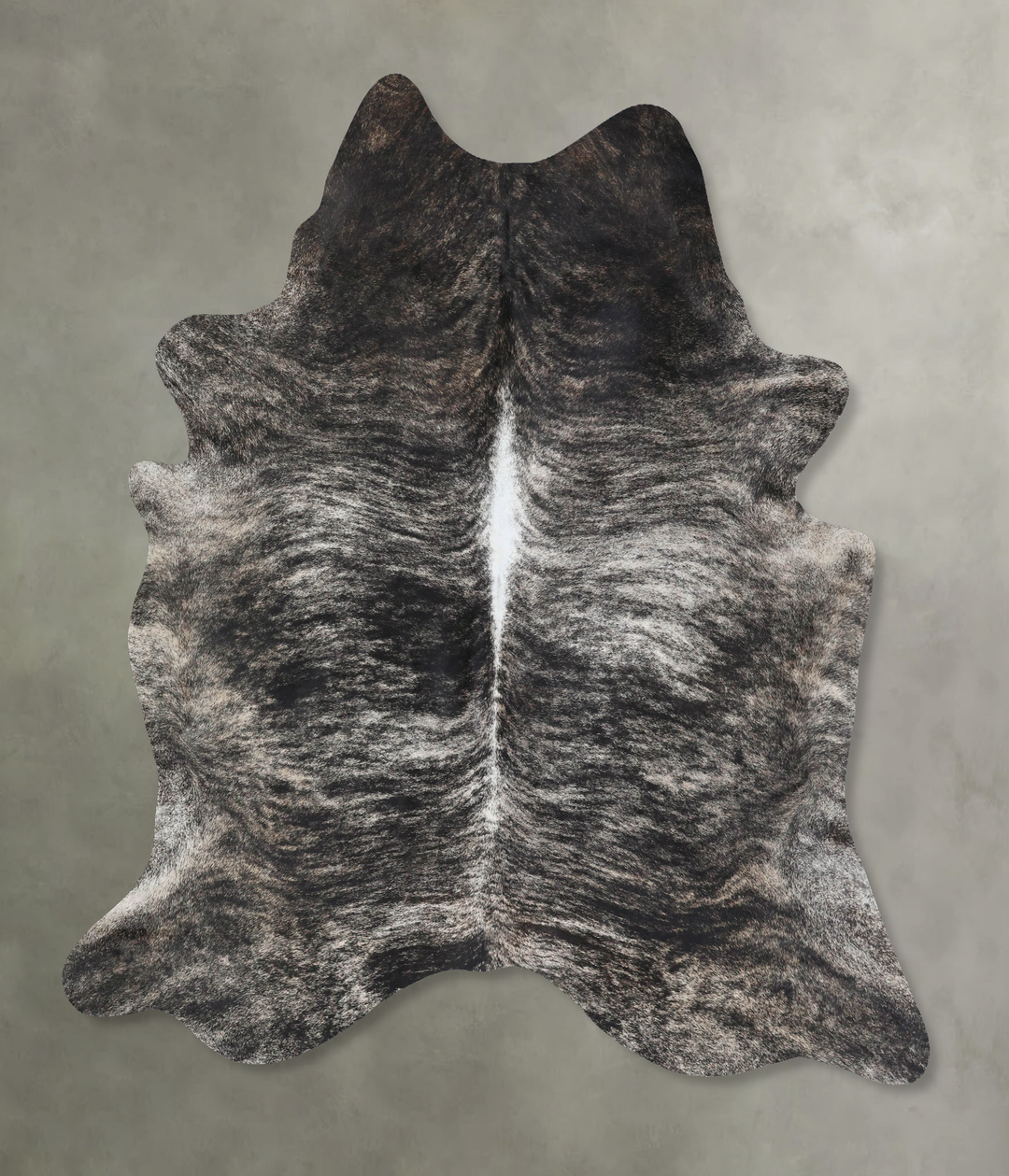 Grey Brindle XX-Large Brazilian Cowhide Rug 8'3"H x 6'8"W #B17858 by H