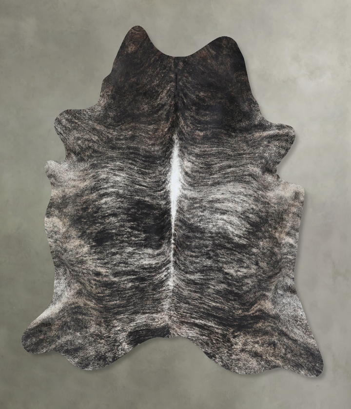 Grey Brindle XX-Large Brazilian Cowhide Rug 8'3"H x 6'8"W #B17858 by Hudson Hides