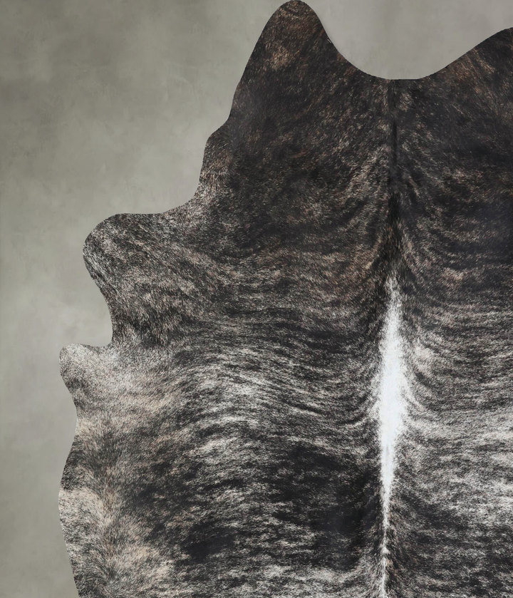 Grey Brindle XX-Large Brazilian Cowhide Rug 8'3"H x 6'8"W #B17858 by Hudson Hides