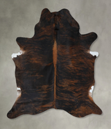 Dark Brindle X-Large Brazilian Cowhide Rug 7'6"H x 6'3"W #B17862 by Hudson Hides