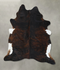 Dark Brindle XX-Large Brazilian Cowhide Rug 7'6
