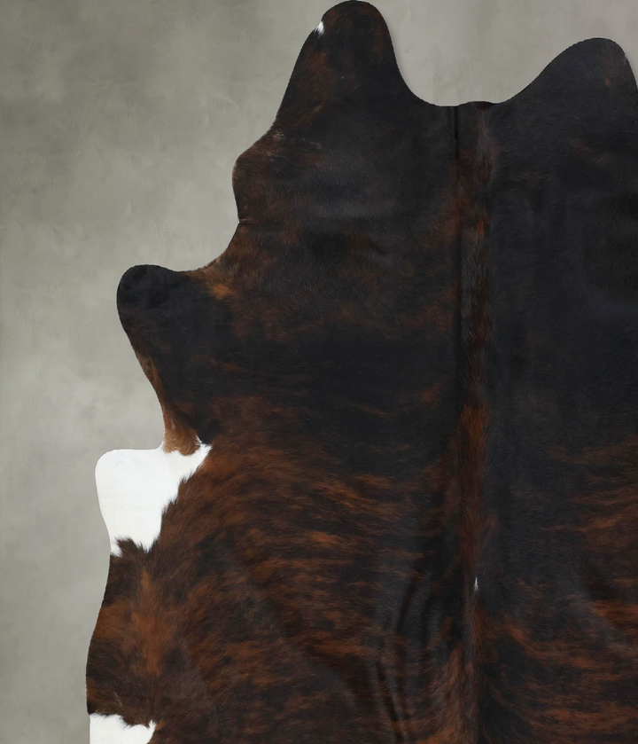 Dark Brindle XX-Large Brazilian Cowhide Rug 7'6"H x 6'9"W #B17870 by Hudson Hides