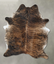 Dark Brindle X-Large Brazilian Cowhide Rug 7'11"H x 6'1"W #B17871 by Hudson Hides