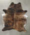 Dark Brindle X-Large Brazilian Cowhide Rug 7'11